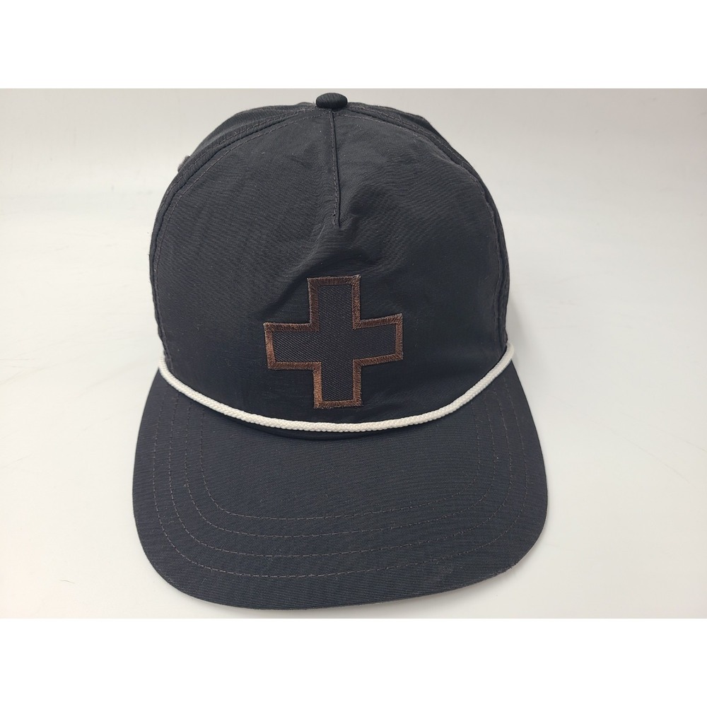 Greyson Clothiers Cross Logo Nylon Rope Snapback Hat Cap Golf Men Women Black